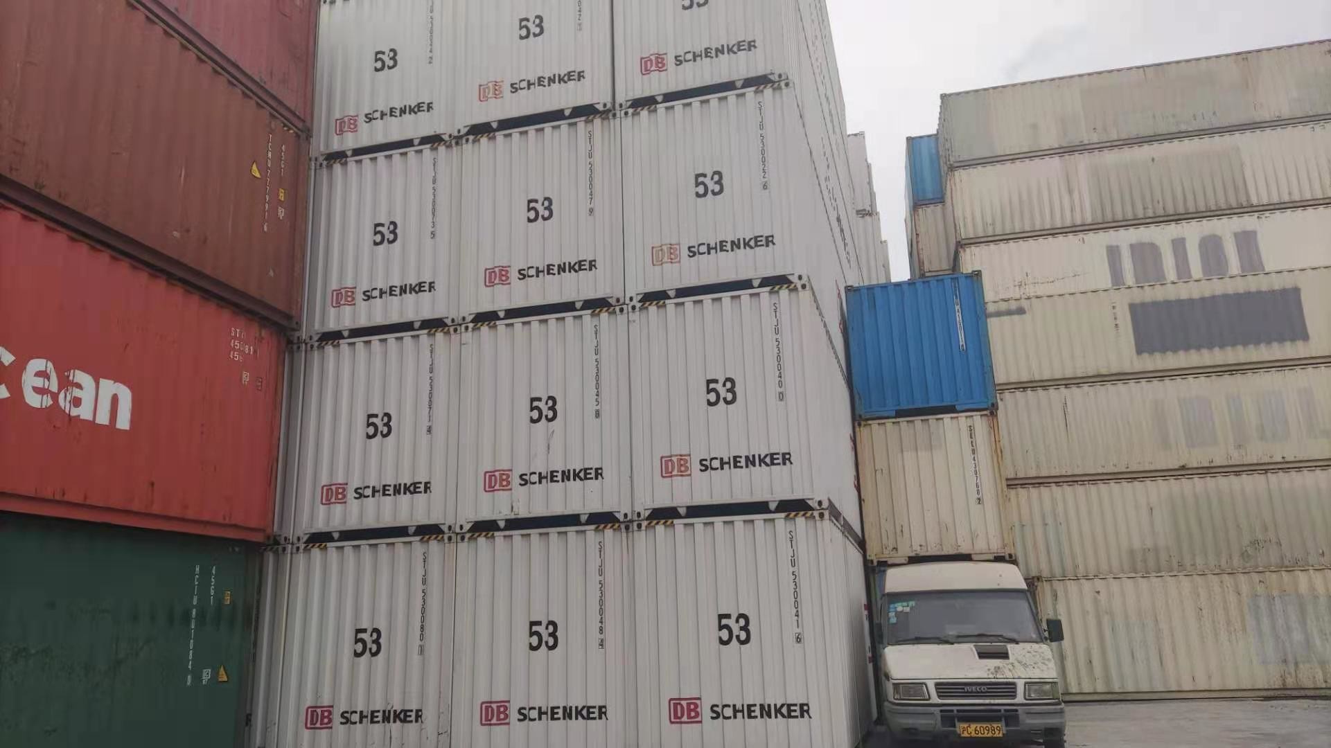 20GP Weathering Steel Used Marine Containers For Storage
