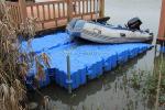 Plastic V floats for jet ski