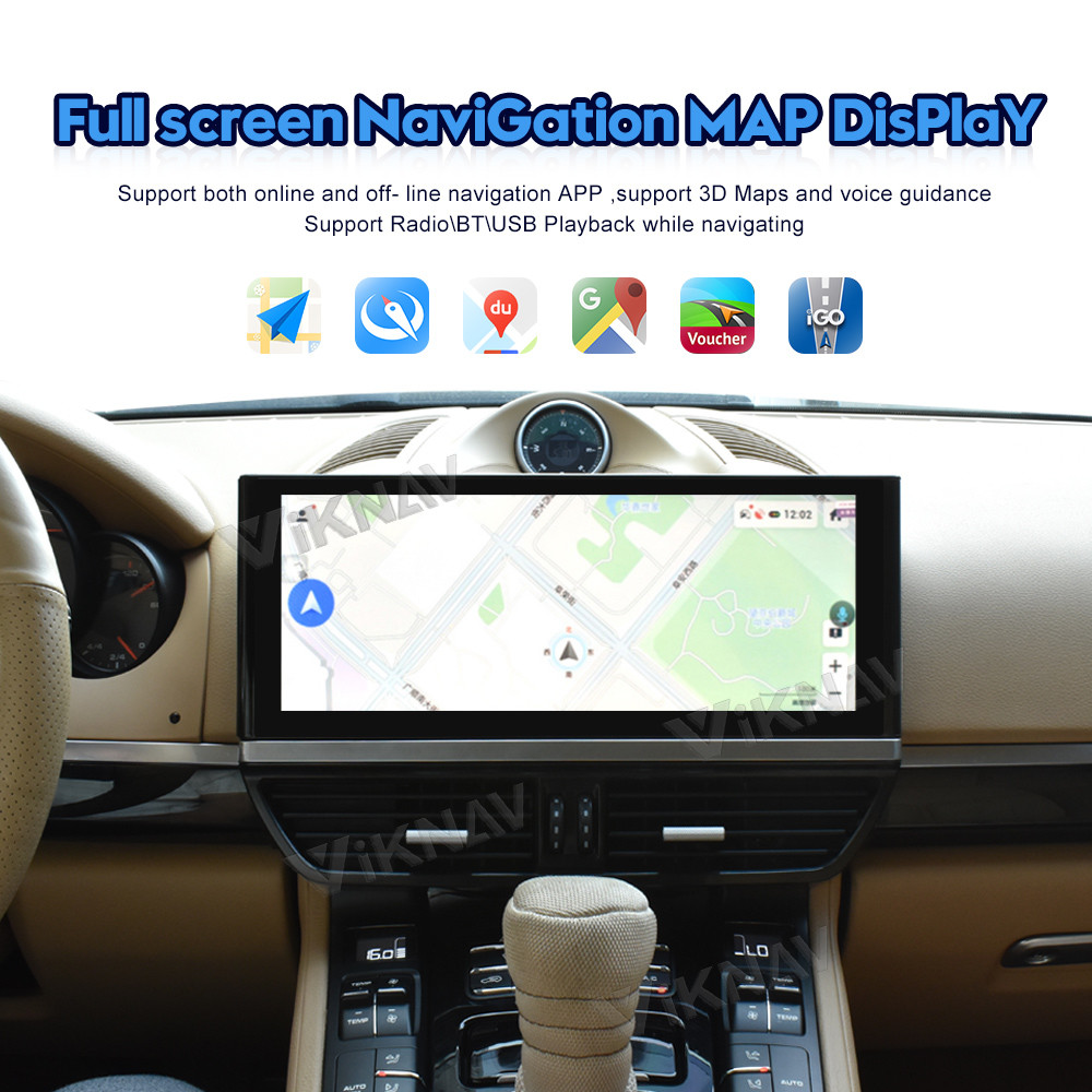 Android 13 car radio For Porsche Cayenne 2011-2017 HD LCD Screen Carplay GPS Navigation
