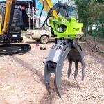 Wood Cutting Hydraulic Log Grapple For Excavator Multifunctional