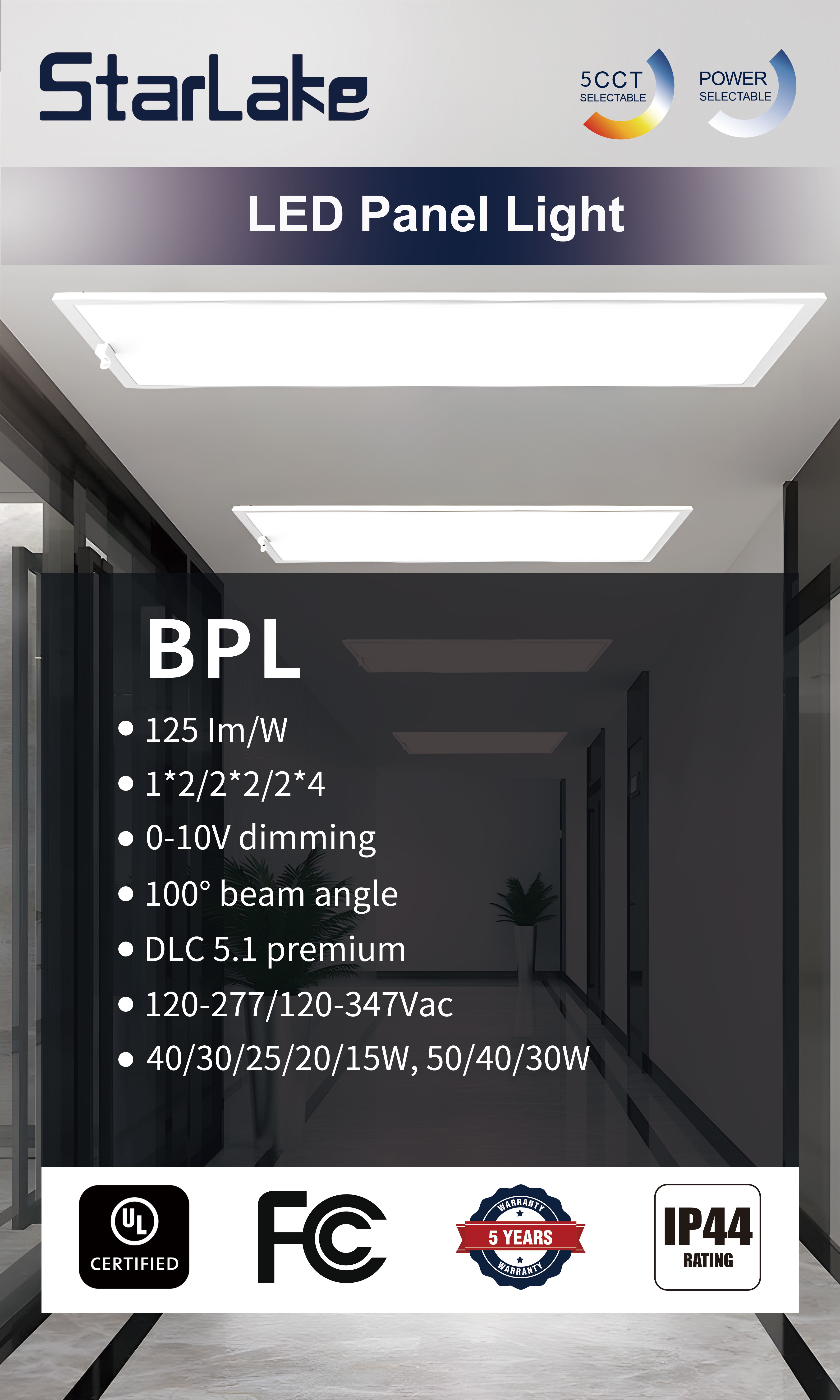 2ft X 4ft LED Panel Light 3500K 4000K 5000K 6500K No Flicker