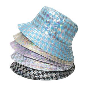 Quality Hot Silver Dazzle Color Street Ball Trend Plover case Bucket Hat For Women wholesale
