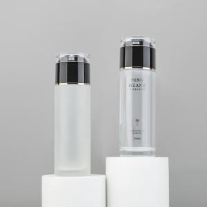 Quality 100ml Lotion Glass Bottles Cosmetic Package Hot Stamping wholesale