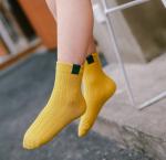 Customized Logo Short Women Socks , Eco Friendly Girls Cotton Novelty Dress