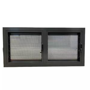 Quality 1.4mm Aluminium Glass Louvers Window 80mm Powder Coated wholesale