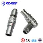 M12 6 pin straight and right angle male connectors for audio cable