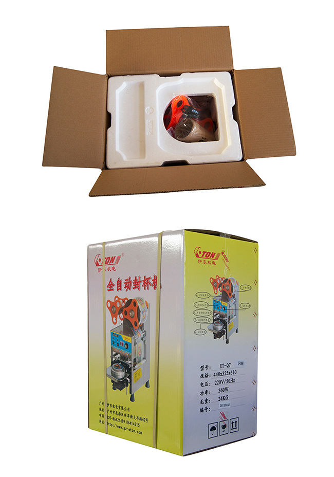 Milk Tea Shop Automatic Cup Sealing Machine Dimensions 282*360*535 mm