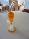 8.5inch 14mm Bowl Bent Neck Showerhead Perc Fumed Glass Water Pipe