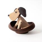 Odorless Handmade Wooden Toys Tabletop Small Wooden Animal Multiple Color