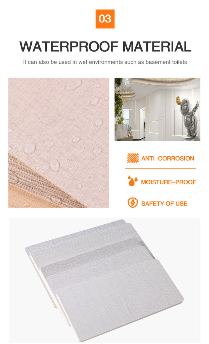 Hot Products Interior Decoration Waterproof Bamboo Charcoal Fabric Wall Panel