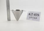 Pour Over Stainless Steel Coffee Dripper For Coffee Carafes , 2 Cups Capacity