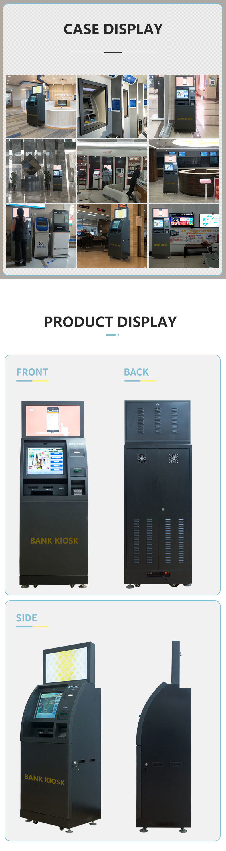 Multifunctional Self Service Financial Kiosk Online bank ATM terminal Multifunction Self Service Kiosk