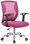 Professional Pink Comfortable Computer Chair , Ergonomic Padded Desk Chair