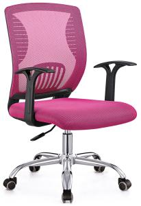 Quality Professional Pink Comfortable Computer Chair , Ergonomic Padded Desk Chair wholesale