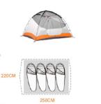 Windproof Camping Tent Breathable Mesh Camping Tent GNCT-026