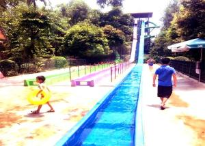 Quality Smooth Anti Ultraviolet High Speed Water Slide 1 Rider / Time wholesale