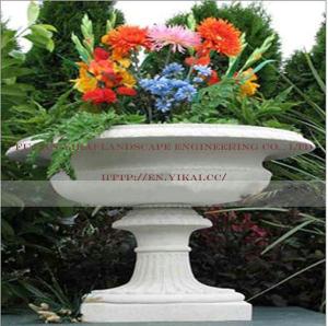 Quality Stone Garden Flowerpot by Hand Carved (YKFP-36) wholesale