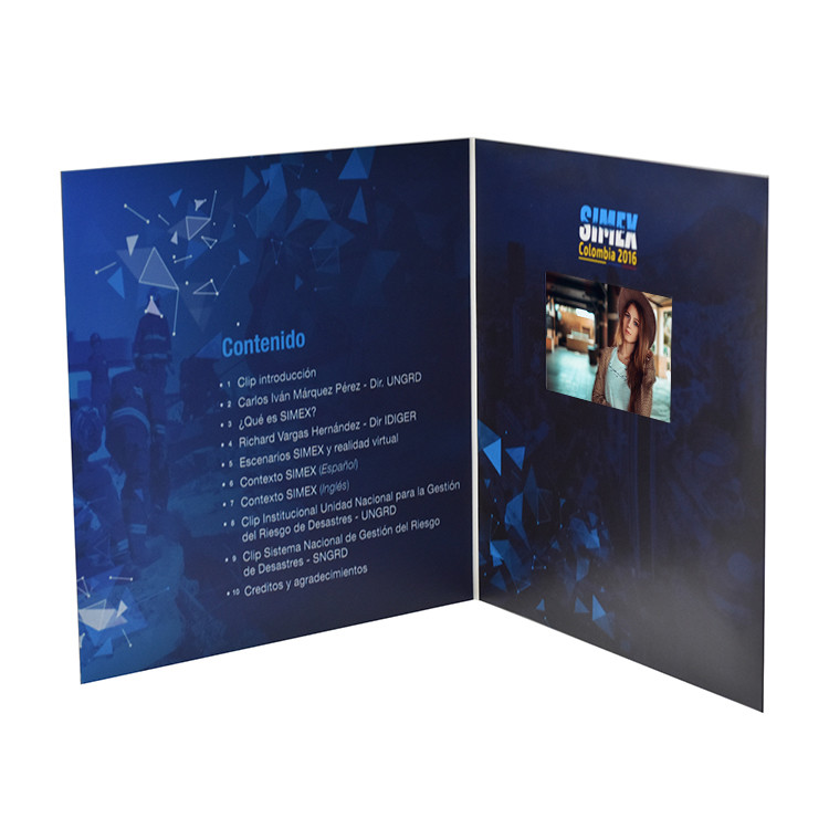 video brochure for advertising 4.3/ 5 /7 /10.1 inch screen wholesale video brochure from china supplier