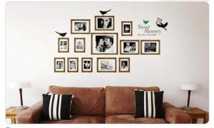 Quality Eco-Friendly Removable Wall Stickers Of Photo Frame For Drawing Room wholesale