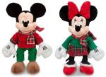 12 inch Disney Plush Toys Large Tartan Christmas Mickey Fashion