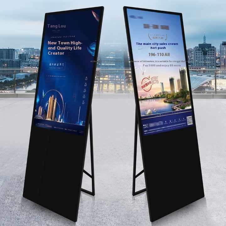 55 Inch Smart All In One Mobile Touch Electronic Water Sign Digital Advertising Kiosk