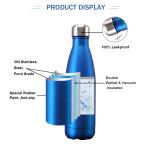 Vacuum Insulated Powder Coated Water Bottles Stainless Steel
