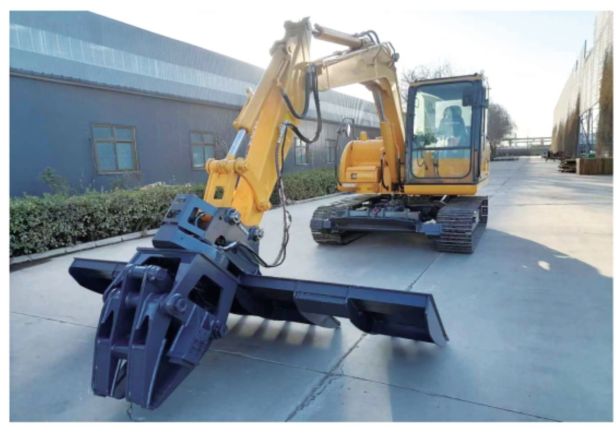 Excavator attachment rail way clean SLEEPER CHANGING MACHINE SLEEPER CHANGER sepcial function for construction