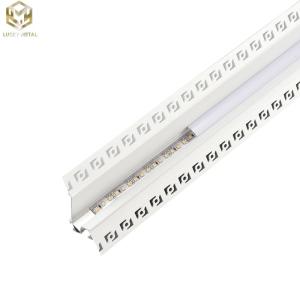 Quality Angled Aluminium Strip Light Channel Profile 50mm For Flush Mount Lighting wholesale