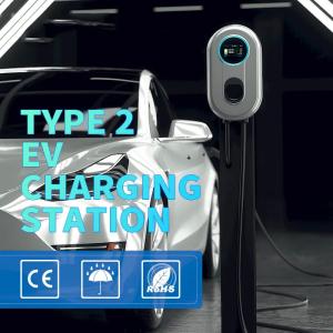 Quality 22kw RFID Card 5 Meters Cable Mobile Type 2 EV Charging Station wholesale