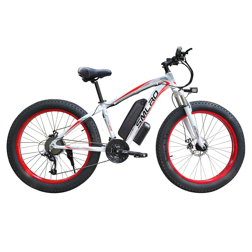 Unisex Fat Tire Electric Mountain Bike With Downtube Battery Multifunctional