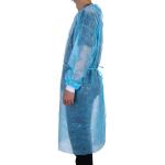 Elastic Cuffs Disposable Non Woven Isolation Gown