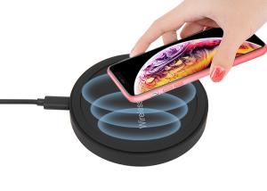 Quality Black 6mm 1.67A Micro USB QI Wireless Charger 10w wholesale
