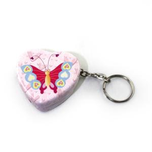 Quality heart pocket tin with key ring wholesale