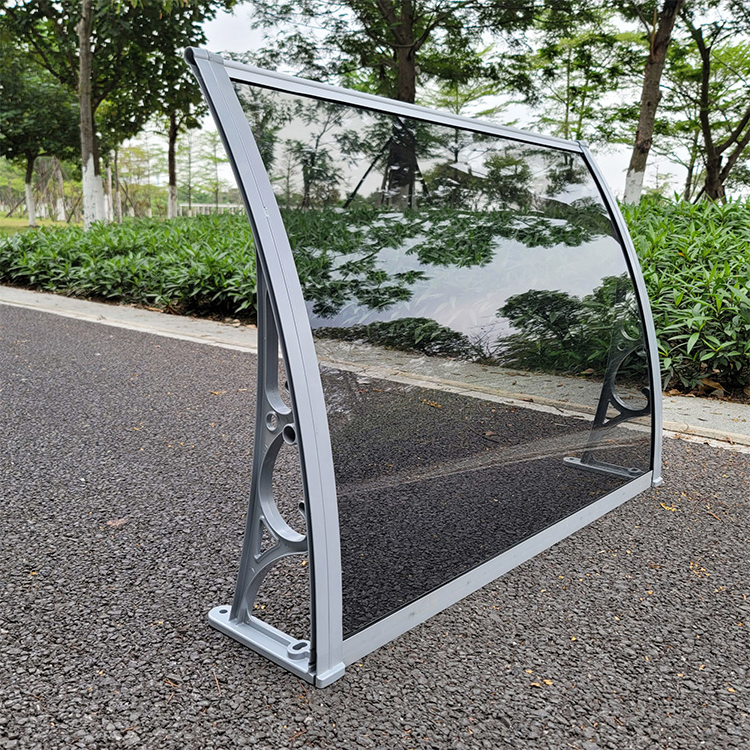 Anti UV Polycarbonate Outdoor Awning Canopy Lightweight Poly Carbonate Awning