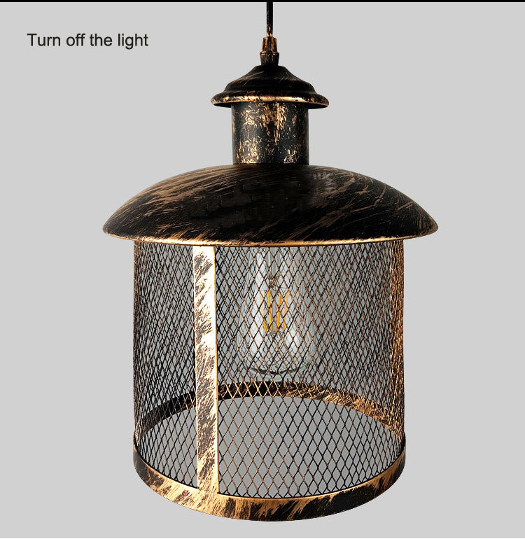 Loft Creative Personality Single Head Iron Retro Industrial Lighting Restaurant Office Coffee Shop Light(WH-VP-198)