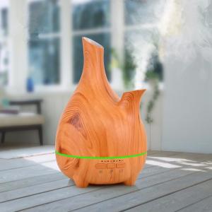 Quality Ultrasonic 500ml Wood Grain Diffuser With Flower Arrangement Tank wholesale