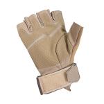 Unisex Khaki Half-Finger Hand Protection for Outdoor Activities Superior