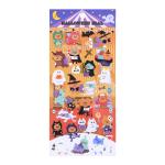 0.025mm Festive Stickers Sprinkle Gold Self Adhesive PVC Sticker