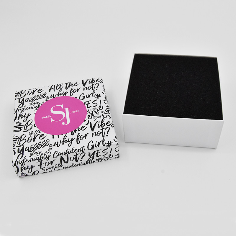 Sharp Edge Lid And Based Luxury Gift Boxes With Insert Cosmetic Packaging