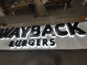 Quality Custom Acrylic 3D LED Lighted Letter Signs UL RoHs Certificated for Bus Stations Burgers Store wholesale