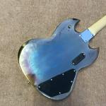 High quality LED light acrylic electric guitar, free shipping