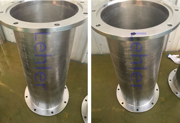 Drilled Type Pressure Screen Basket With Hard Chrome Coating For Pulp / Paper
