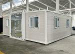 20-foot ivory white expanded container house with bathroom