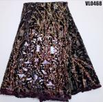 Supoo High quality velvet lace with sequins nigerian dress Senegal/Ghana lace