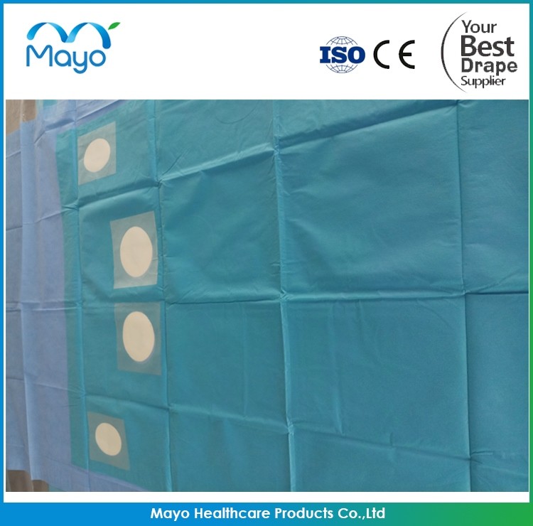 Disposable Sterile Surgical Cerebral Angiography Drape Pack Customized Nonwoven Fabric