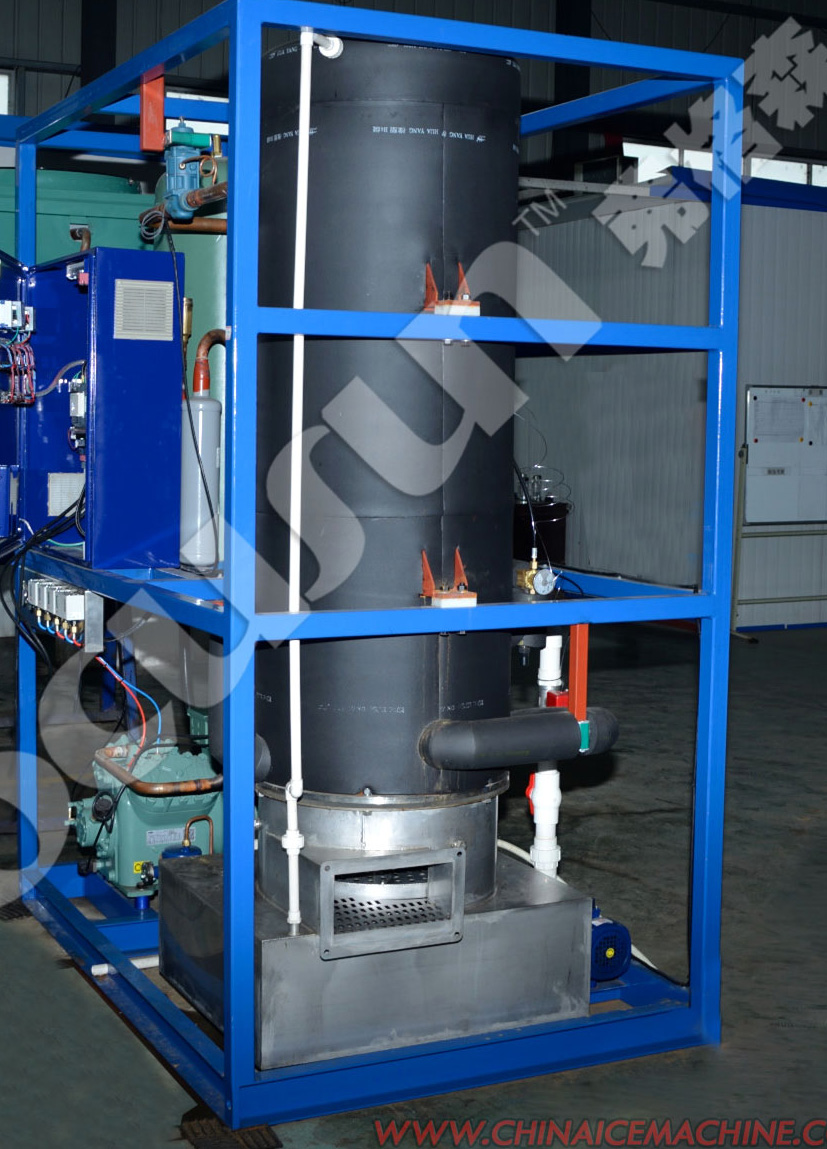 380v Bitzer Compressor Tube Ice Machine For Cold Drinks And Seafood