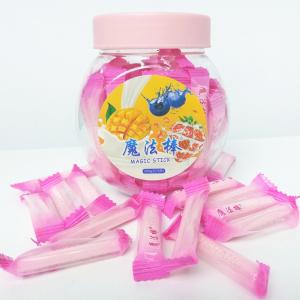 Quality Pink Magic Stick Healthy Hard Candy , 4g Strawberry Hard Candy wholesale