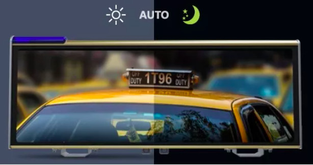 Double Side Wifi Taxi Top LED Display 4G Remote Control Outdoor Guide