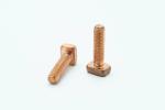 Square Head T Shaped Screw M8x30mm Steel C1022 Material 17.59g Weight