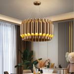 Led Chandelier For Living Dining Room Luxury Gold Stainless Steel Lamp Modern